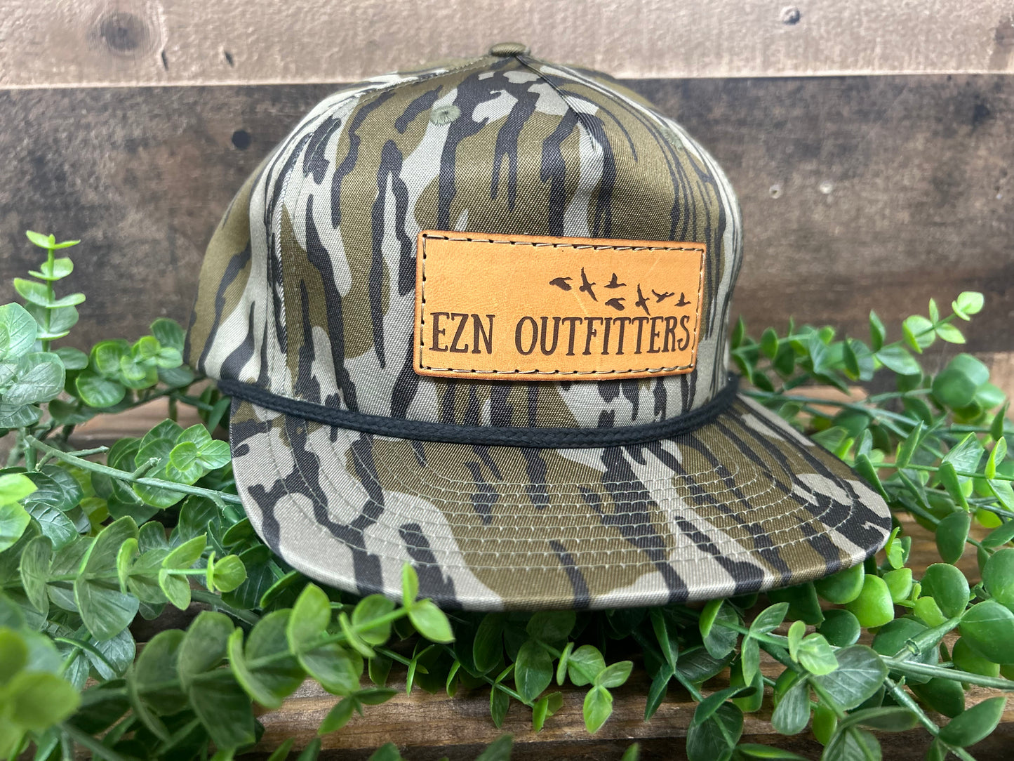 EZN Outfitters Leather Patch Rope Snapback Hat