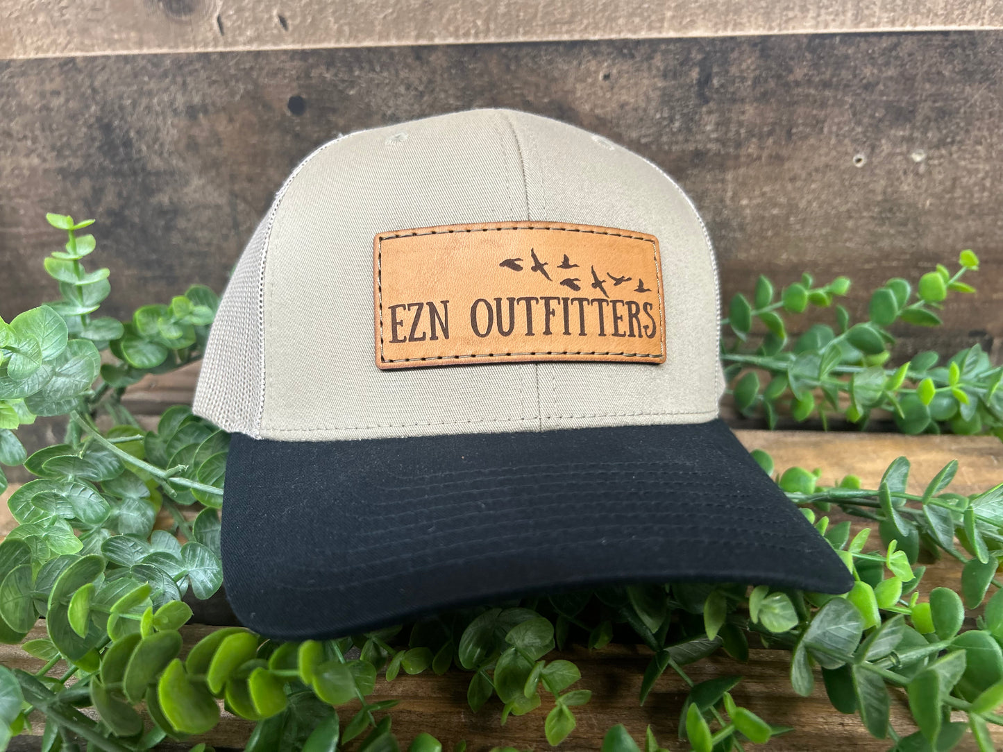 EZN Outfitters Leather Patch Snapback Hat