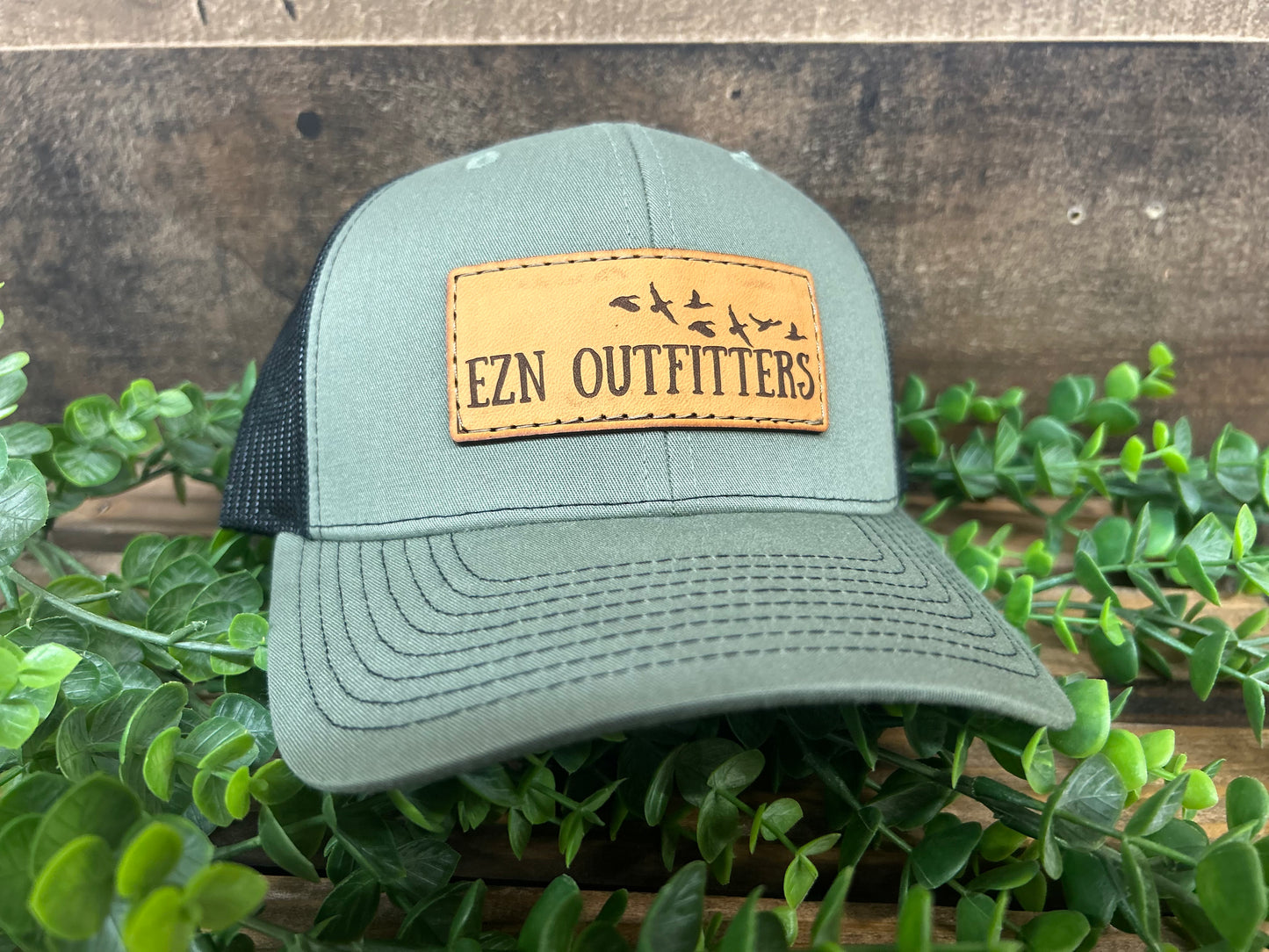 EZN Outfitters Leather Patch Snapback Hat