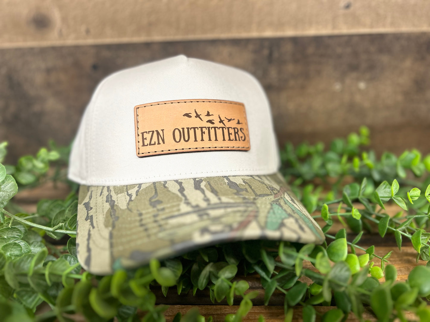 EZN Outfitters Leather Patch Trucker Snapback Hat