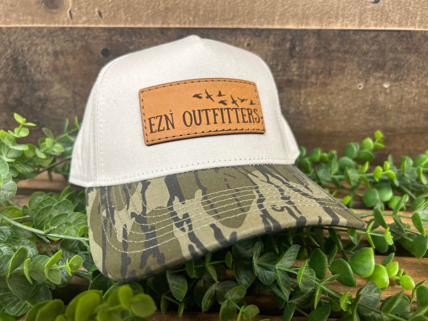 EZN Outfitters Leather Patch Trucker Snapback Hat