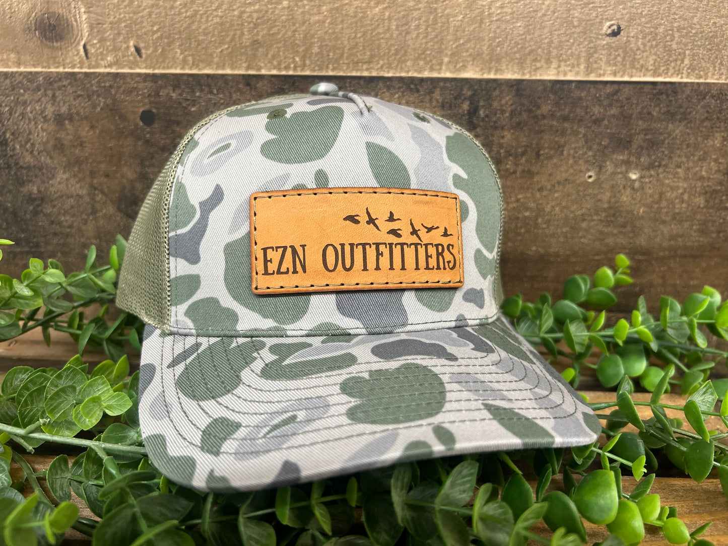 EZN Outfitters Leather Patch Snapback Hat