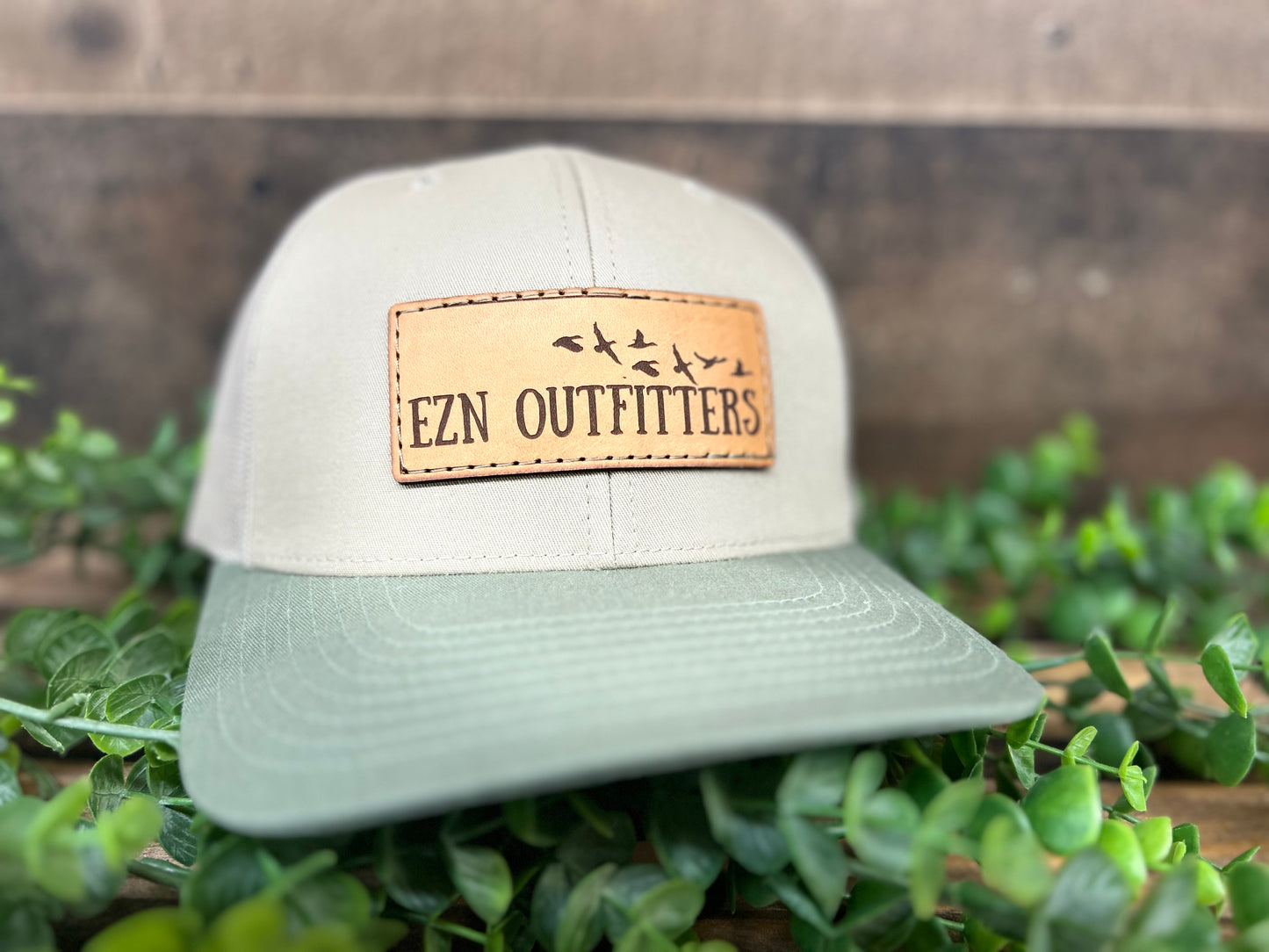 EZN Outfitters Leather Patch Snapback Hat