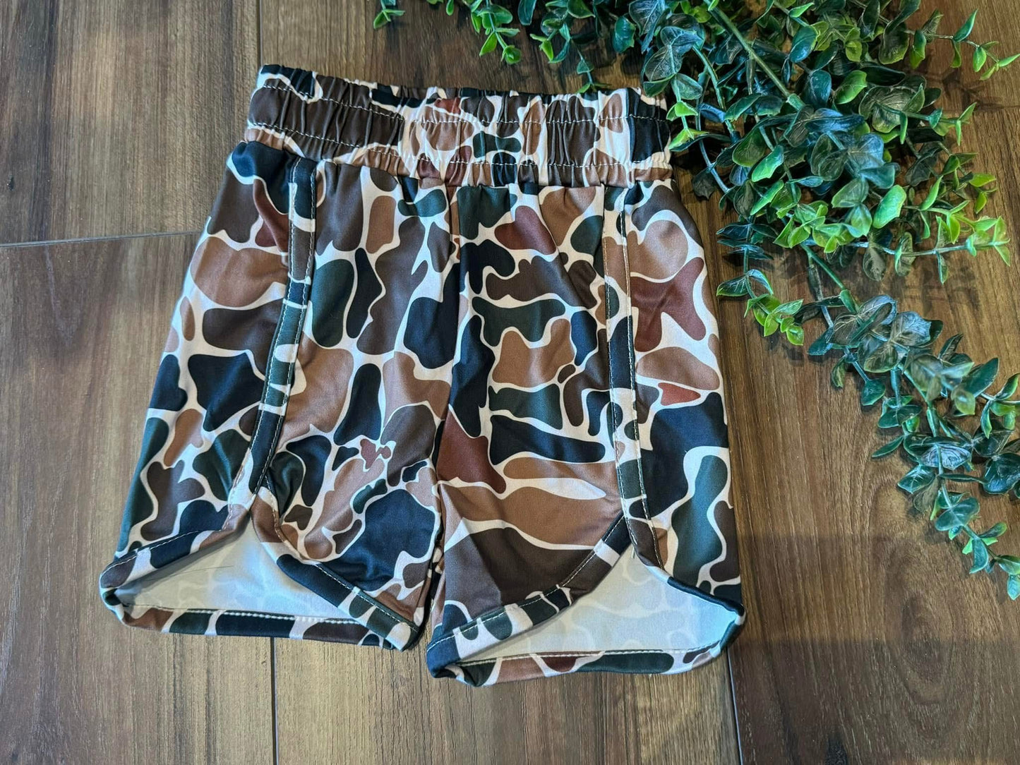 Youth/Baby Girls Old School Camo Summer Shorts