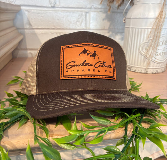 Southern Culture Duck Leather Snapback Hat