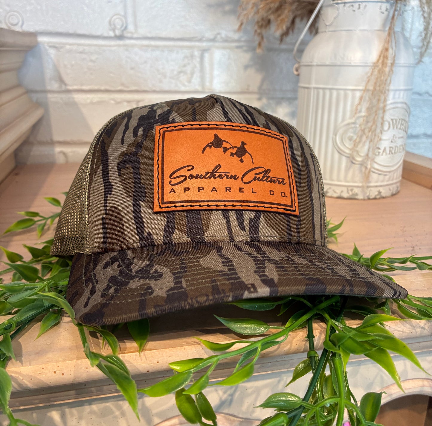 Southern Culture Duck Leather Snapback Hat