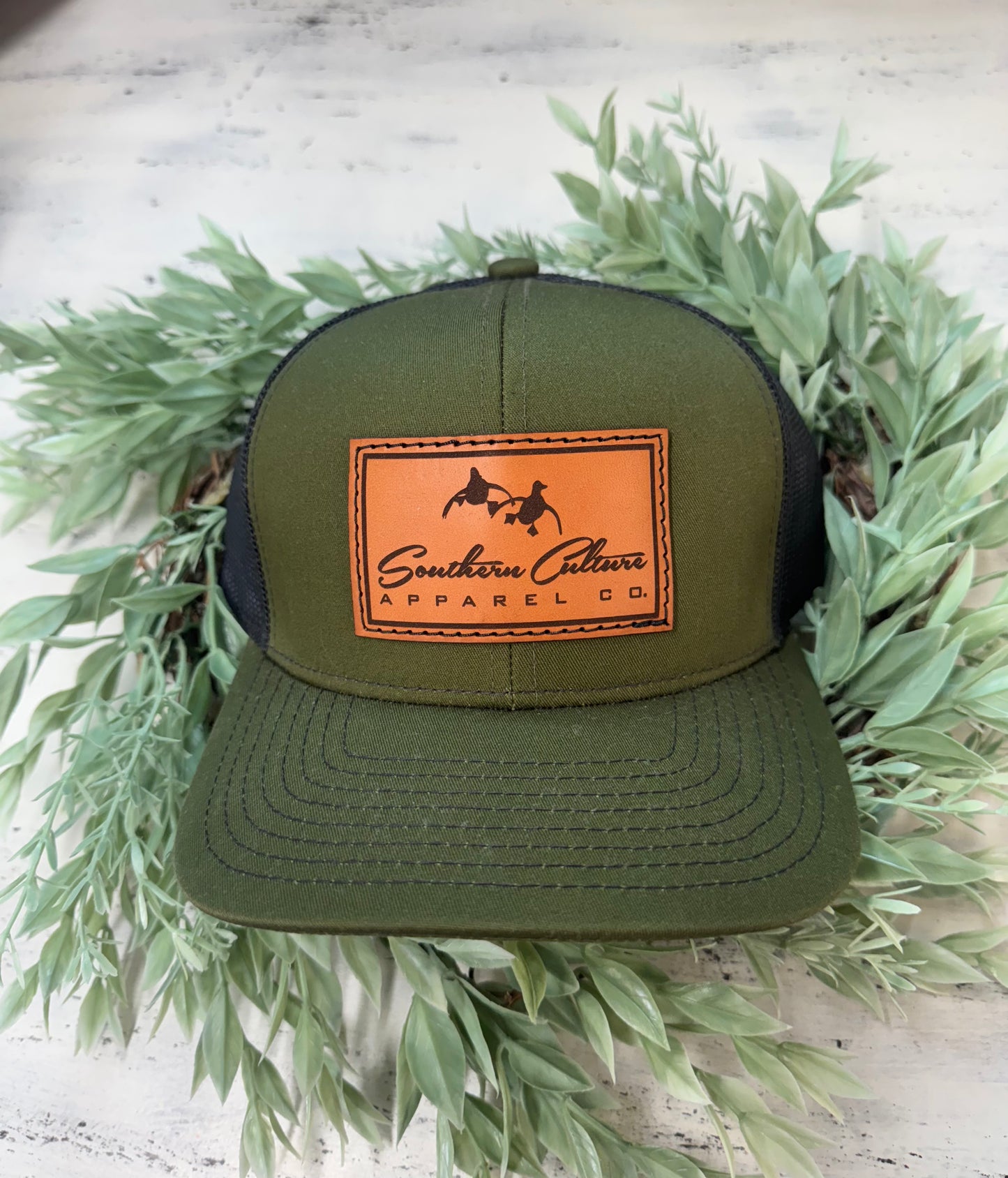 Southern Culture Duck Leather Snapback Hat