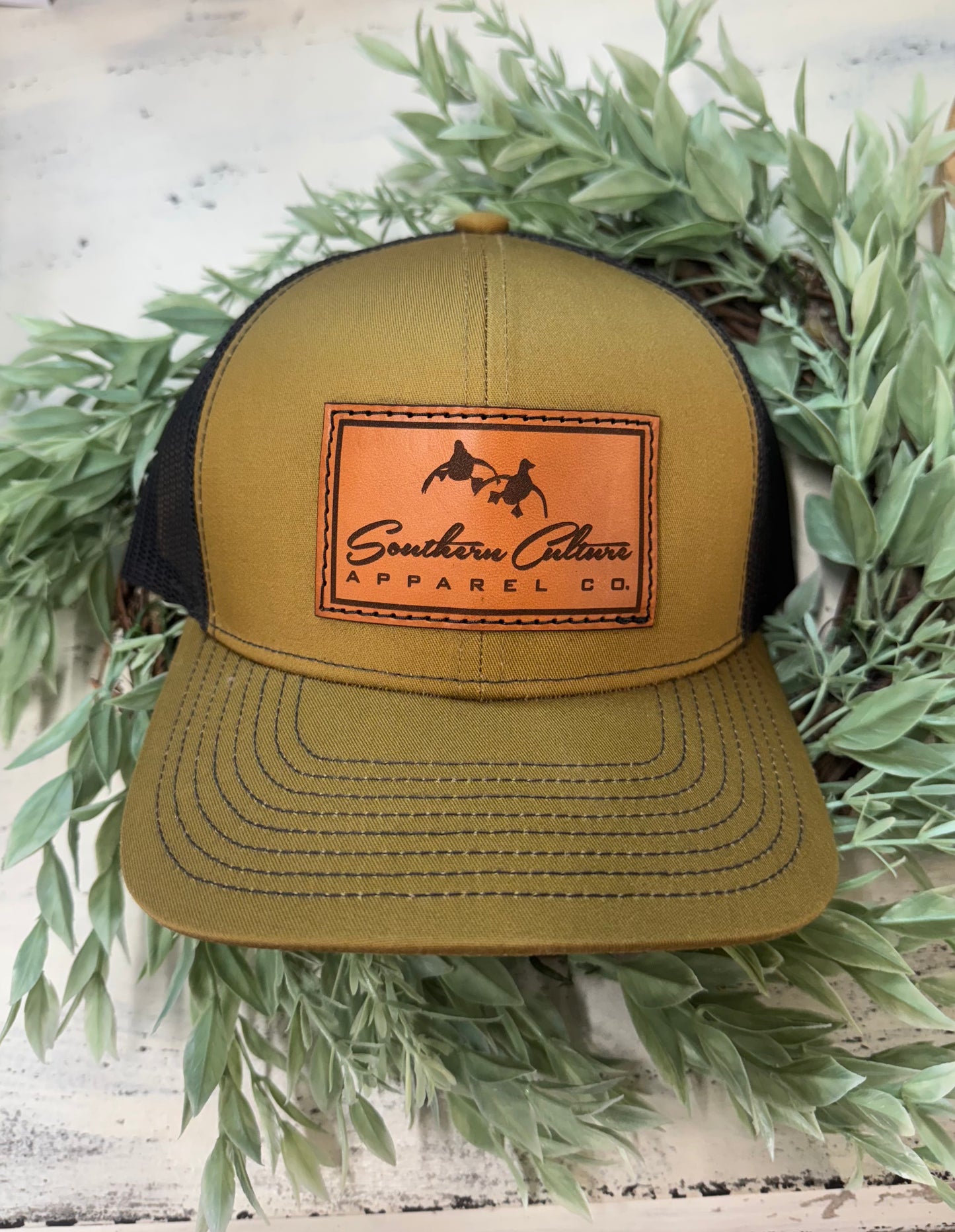 Southern Culture Duck Leather Snapback Hat