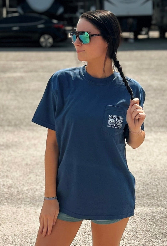 Southern Fried Cotton Women's Born Lucky S/S TEE Shirt