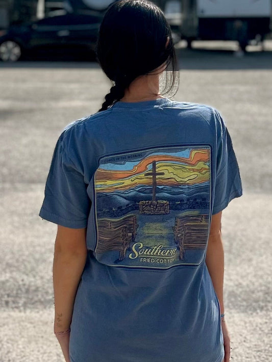 Southern Fried Cotton Women's Joy Comes in the Morning S/S TEE Shirt