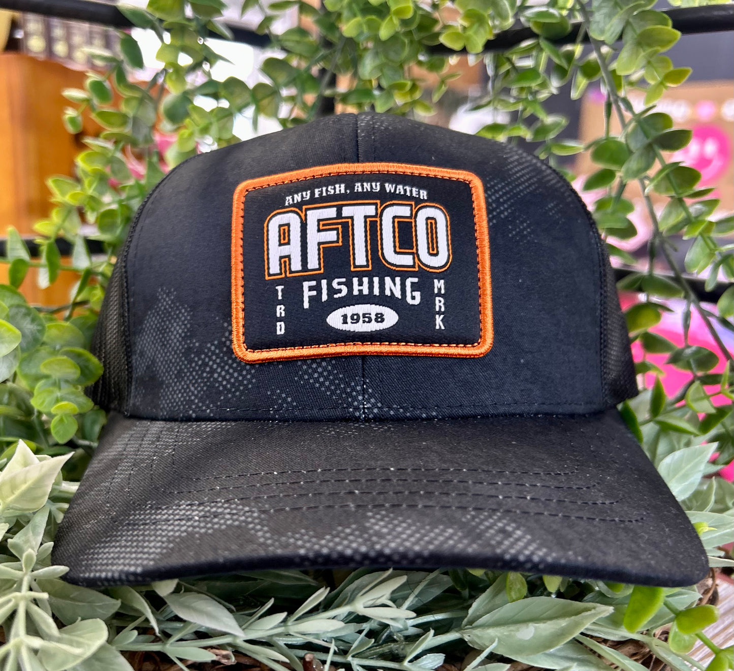 Aftco Men's Under the Radar Snapback Hat - Black Storm Camo - 1