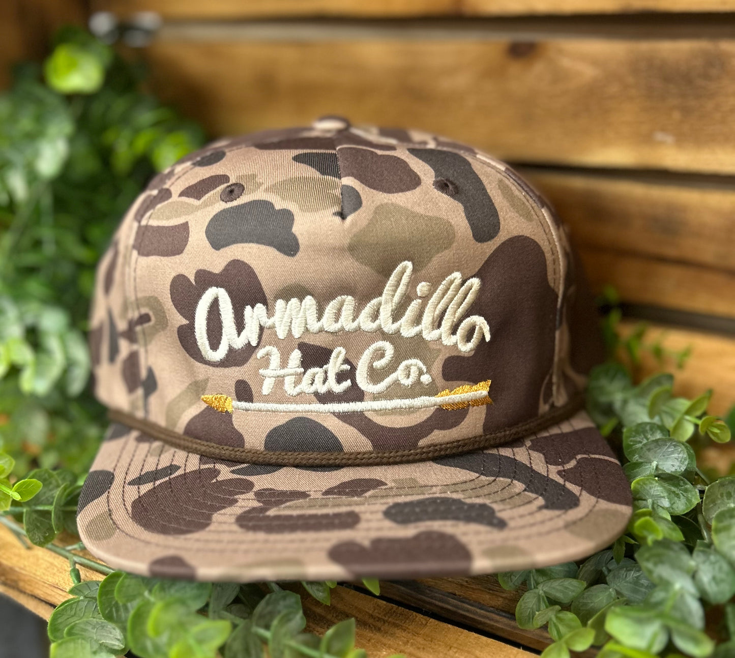 Armadillo Hat Co. Gramps Rope Snapback Hat