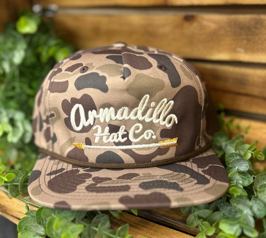 Armadillo Hat Co. Gramps Rope Snapback Hat
