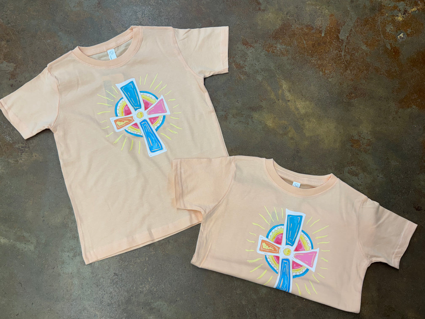 Life in the South Youth Girl Cross Shining S/S TEE Shirt