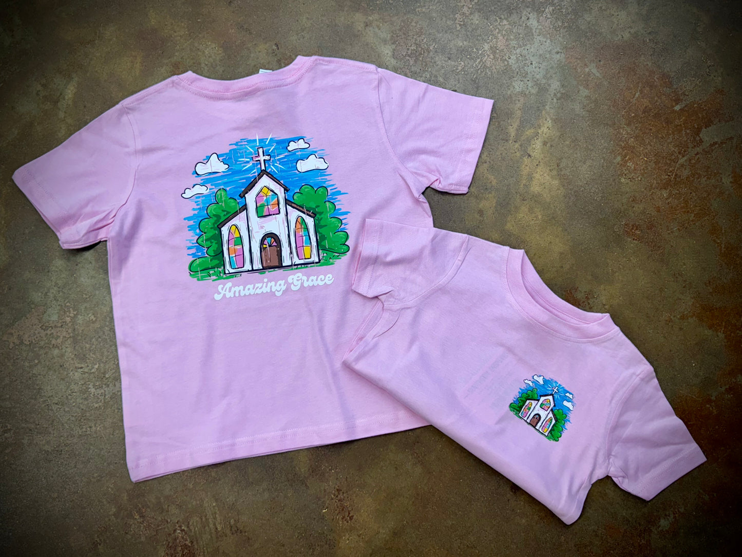Life in the South Youth Girl Sunny Church Amazing Grace S/S TEE Shirt