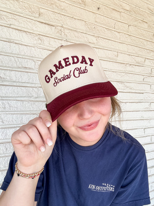 Armadillo Hat Co. Social Club Embroidered Snapback Hat