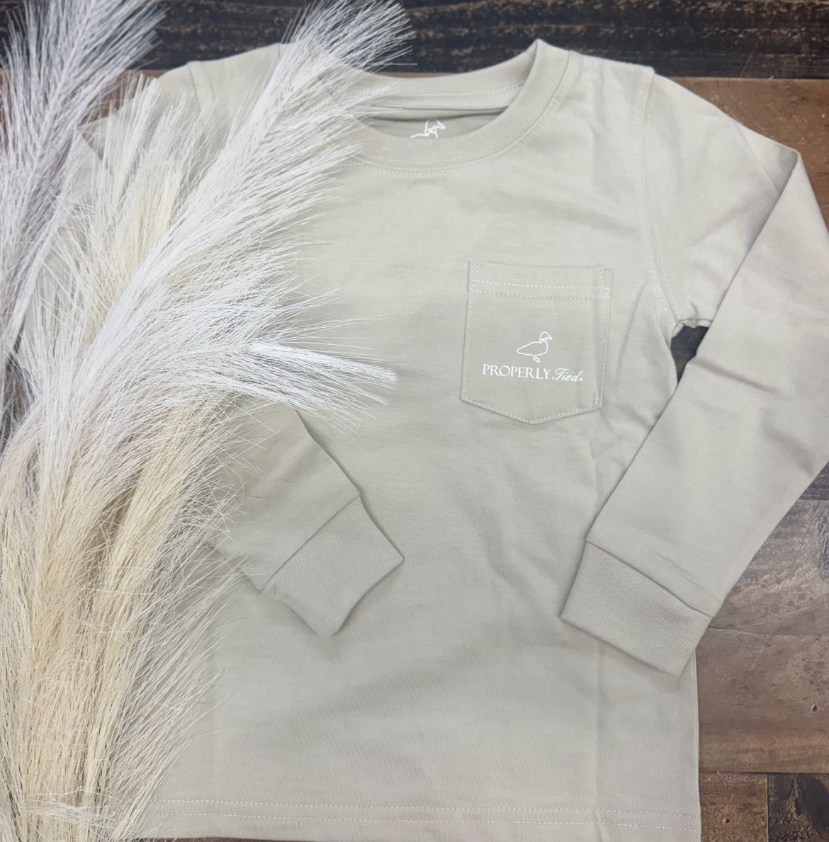 Properly Tied Youth Boys Mossy Oak Lab L/S TEE Shirt