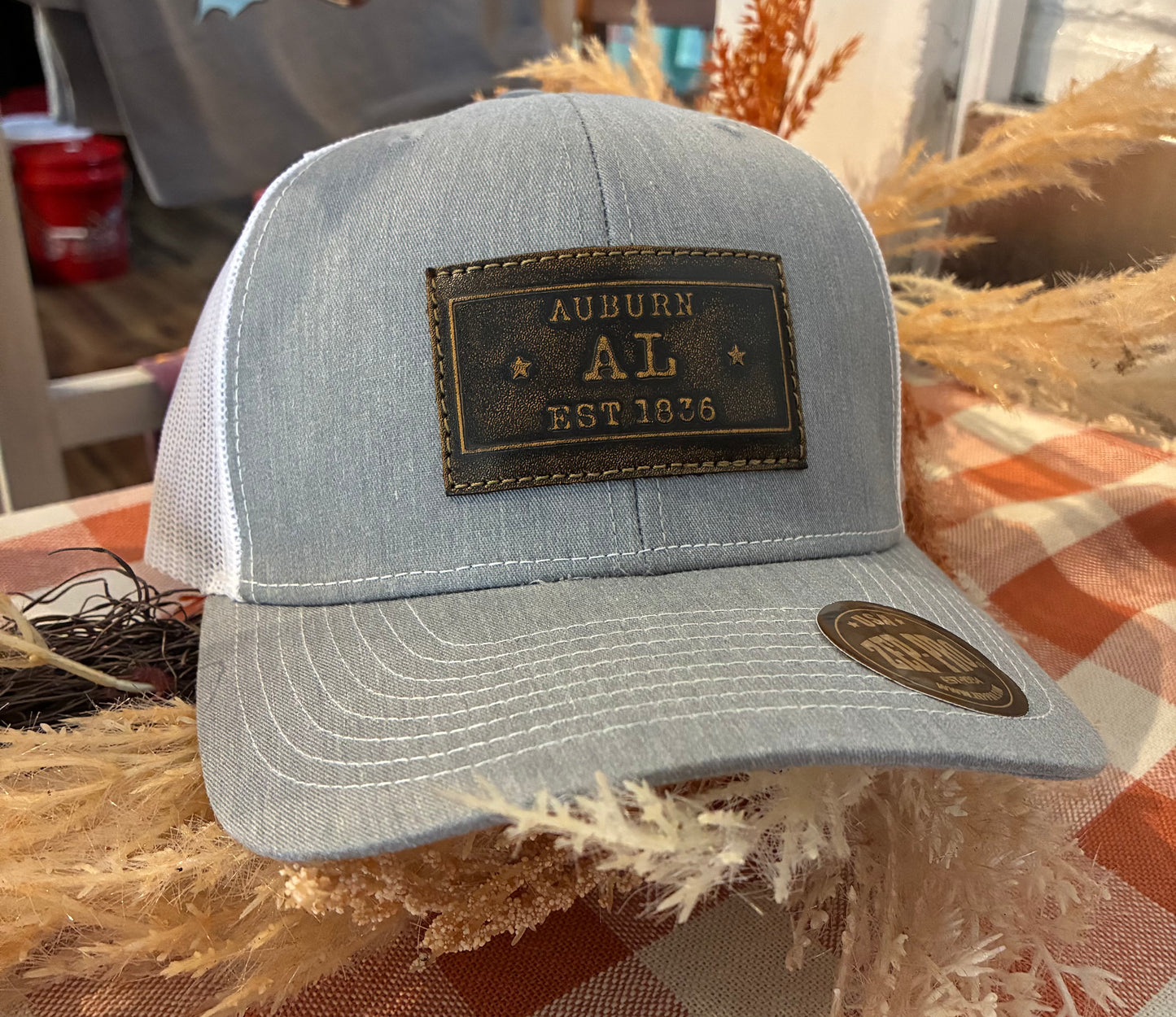 Zep Pro Auburn Leather Patch Snapback Hat