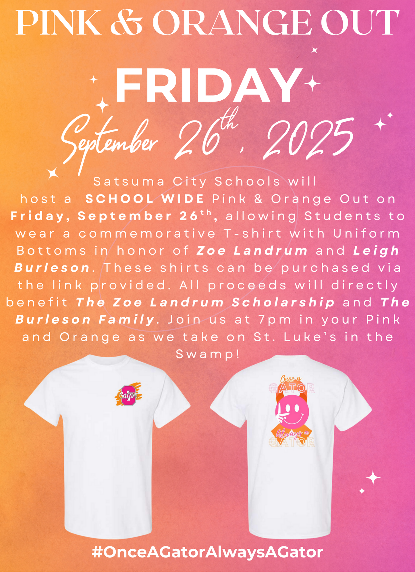 PRE-ORDER Pink & Orange Out S/S TEE Shirts