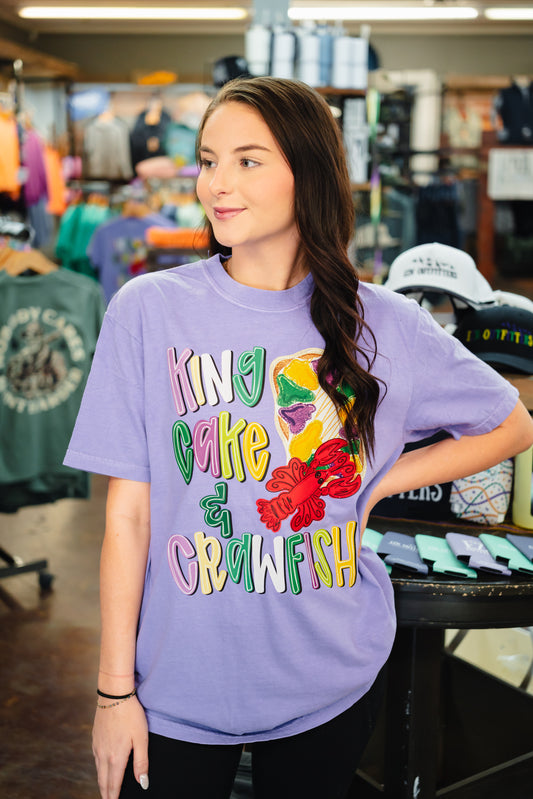 King Cake and Crawfish S/S Tee