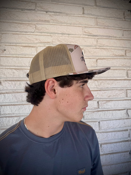 Mad Hatter Feather 7 Panel Snapback Hat