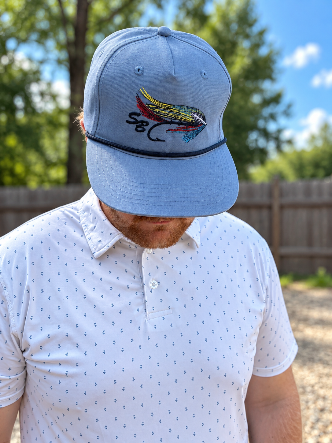 Old Row Outdoors Men's Flying Ducks Polo Shirt