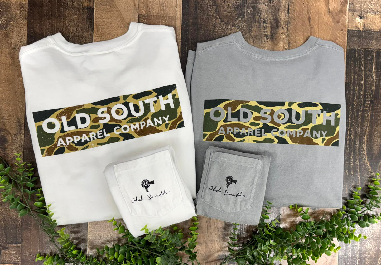 Old South Apparel Thicket Camo Logo S/S TEE Shirt