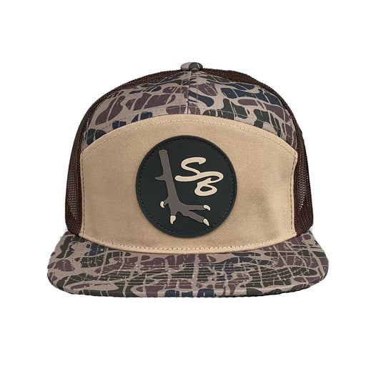 Speckle Bellies Turkey Foot SB PVC Patch 7 Panel Snapback Hat