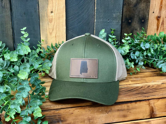 Range Leather Co. Alabama Silhouette Snapback Hat
