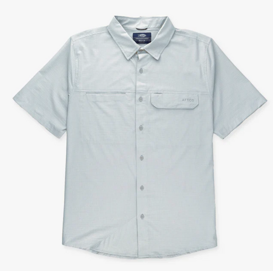 Aftco Men's Air O Mesh Tech S/S Button Down Shirt