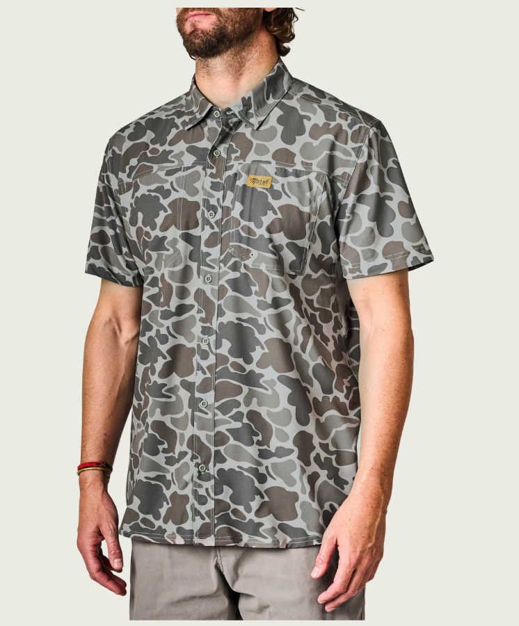 Marsh Wear Apparel Men's Lenwood Printed S/S Button Down Shirt