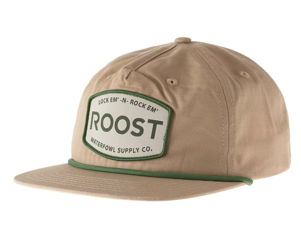 Roost Waterfowl Vintage Patch Rope Snapback Hat
