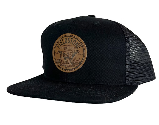 Fieldstone Outdoors Preserve Circle Leather Patch 7 Panel Snapback Hat