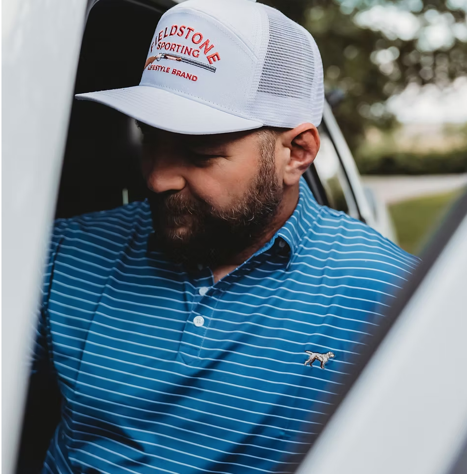 Fieldstone Outdoors Embroidered Shotgun Logo 7 Panel Snapback Hat