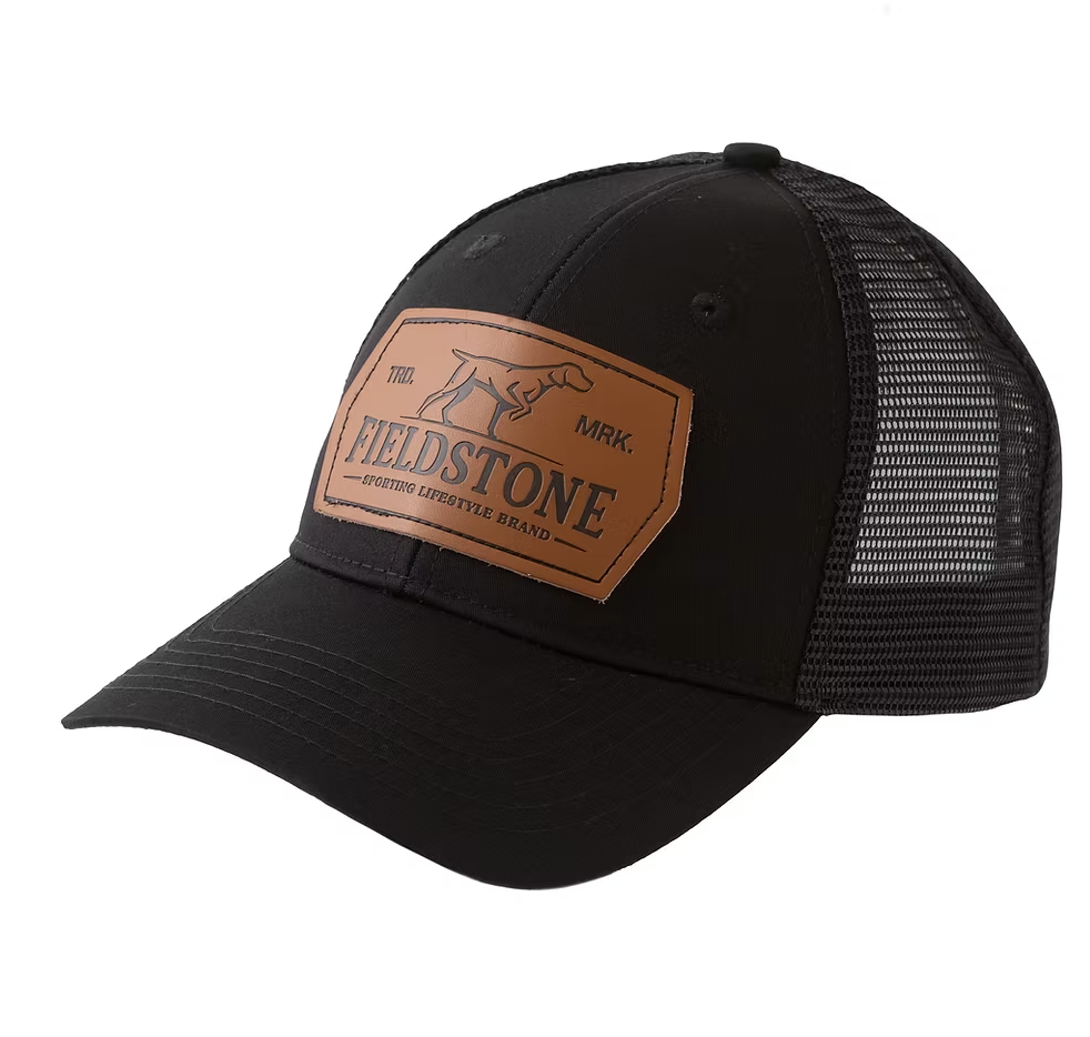 Fieldstone Apparel Leather Dog Patch Snapback Hat