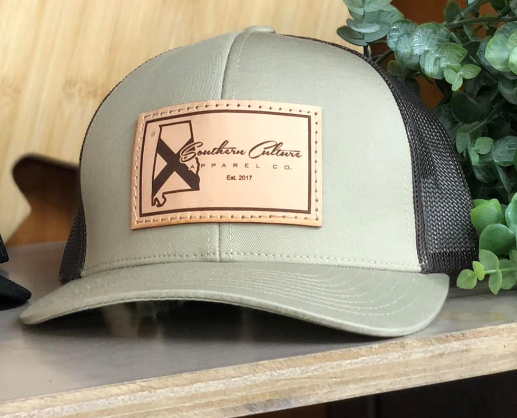Southern Culture Light State Tradition Leather Patch Snapback Hat
