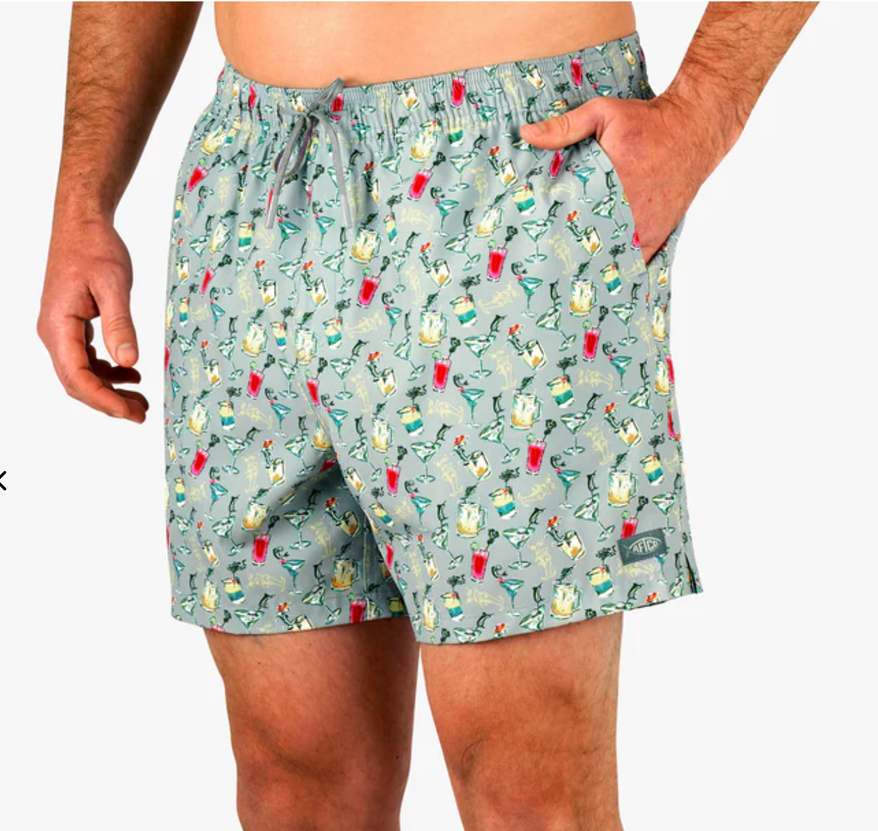 Aftco Men's Strike Short Printed Swim Trunk