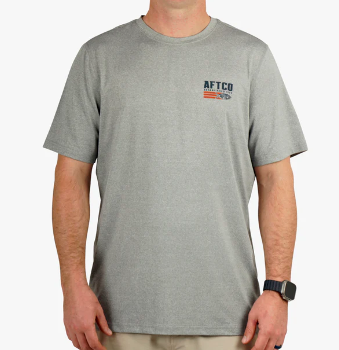 Aftco Men's Strype UVX S/S Performance Shirt