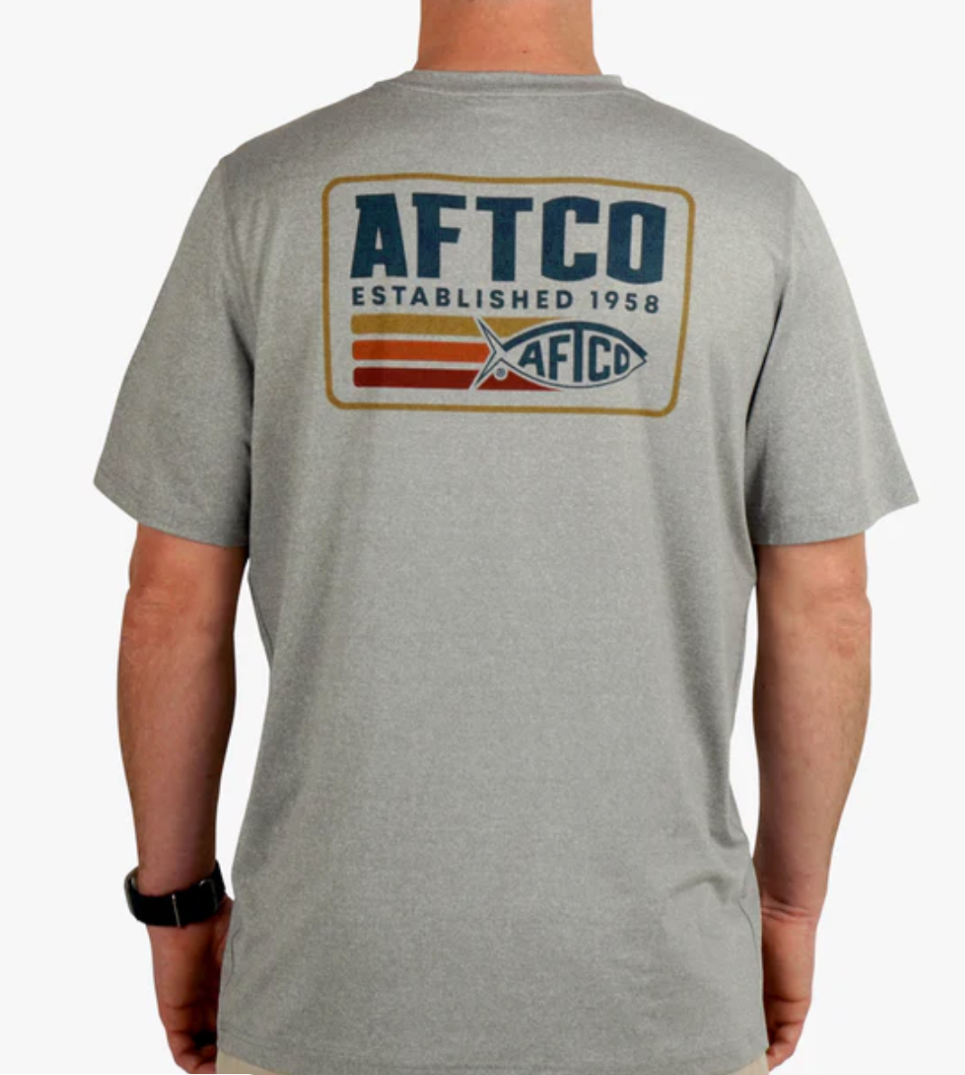 Aftco Men's Strype UVX S/S Performance Shirt