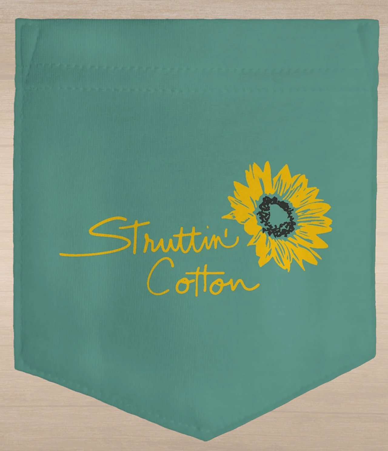 Struttin Cotton Women's Boykin with Sunflowers S/S TEE Shirt