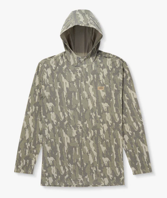 Aftco Men's Ocean Bound UPF Printed Hood L/S Performance Shirt