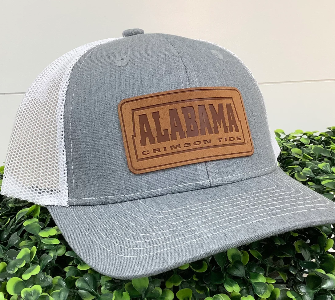 Speckle Bellies Alabama Leather Patch Snapback Hat