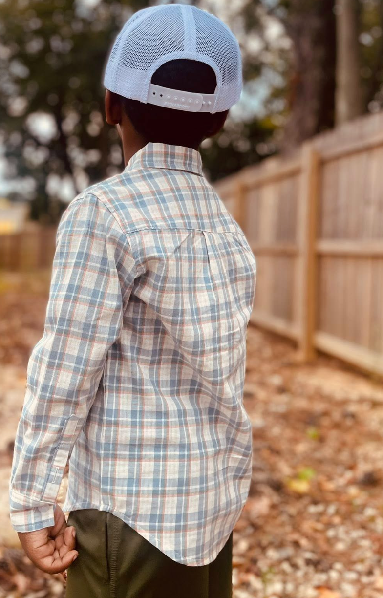 Fieldstone Outdoors Youth Stapleton Button Down L/S Shirt