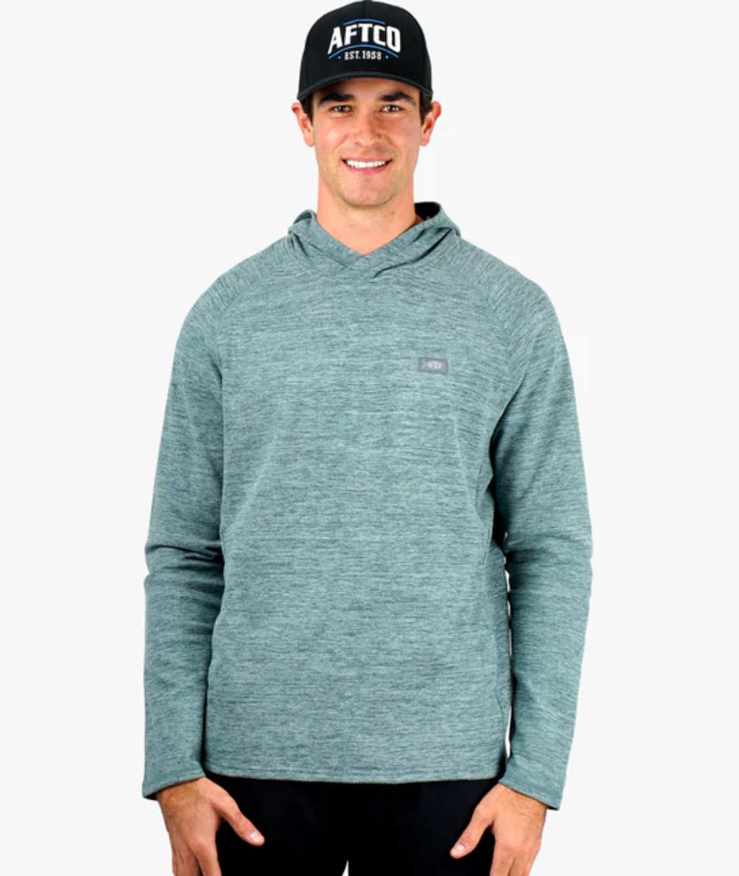 Aftco Men's Coastal Layer Pullover Hooded Jacket