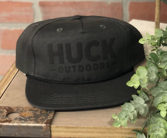 Huck Outdoors Huck Logo Rope Snapback Hat