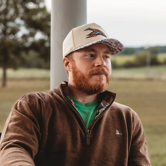 Roost Mottled Canvas Marsh Camo Bill Hat