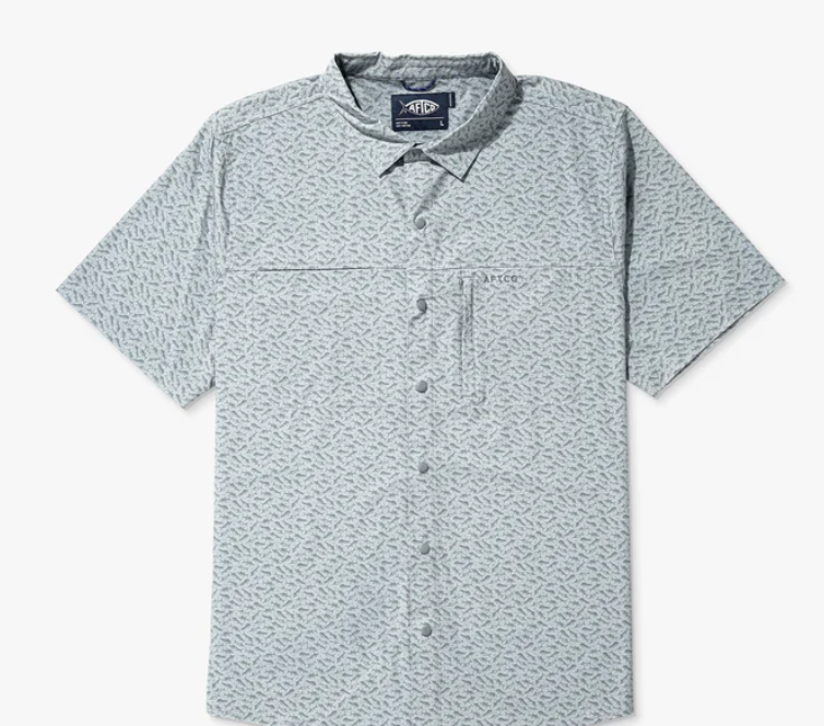 Aftco Men's Seabreeze Tech Button Down S/S Shirt