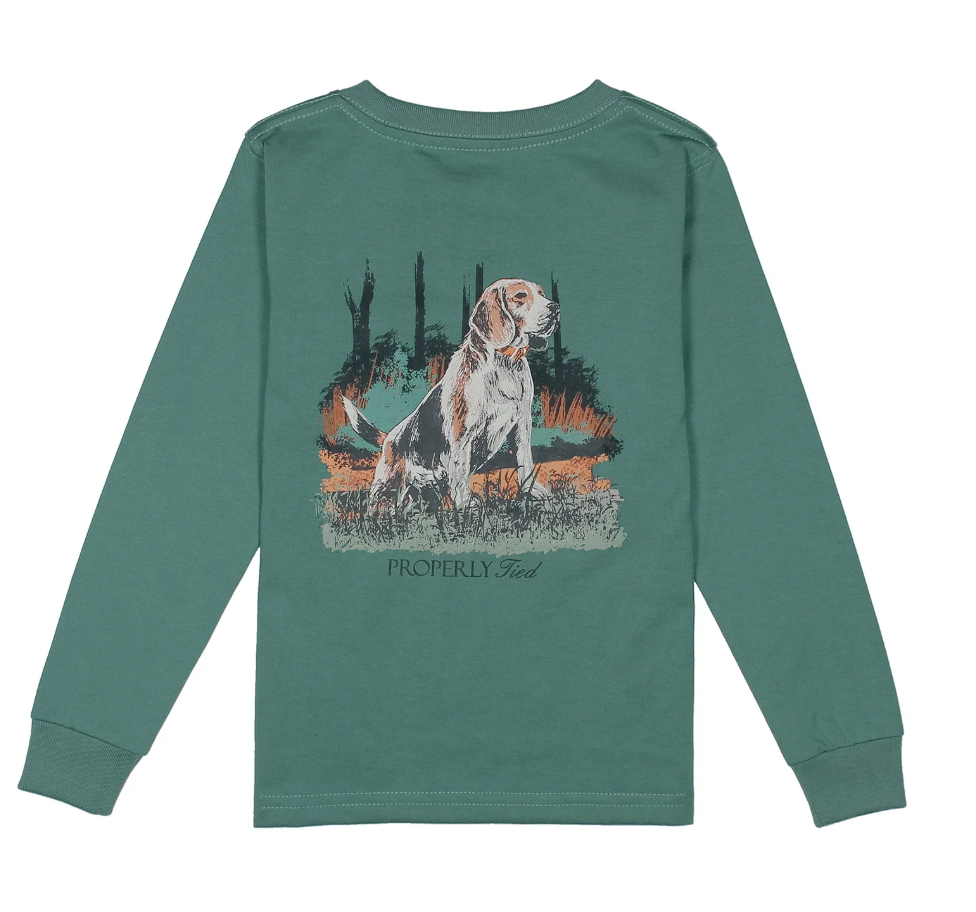Properly Tied Youth Boys Beagle L/S TEE Shirt