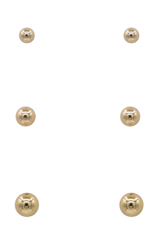 3pc Set Stainless Studs