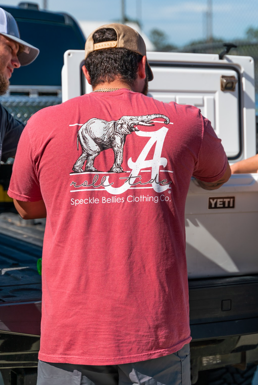 Speckle Bellies Alabama Bama Elephant S/S TEE Shirt
